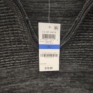 Alfani Men's Zip-Up Sweater in Onyx